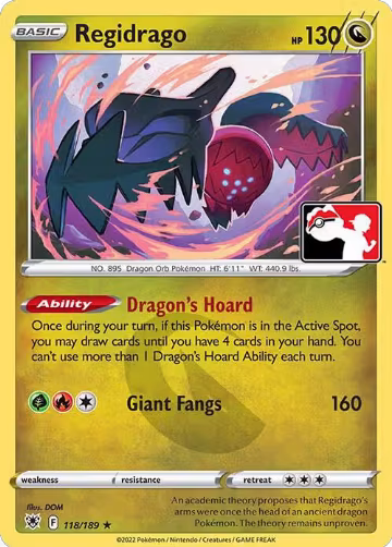 Regidrago - 118/189 (118/189), Prize Pack Series Cards — Pokémon card price
