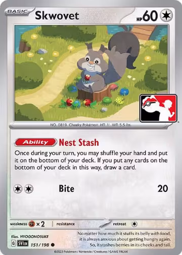 Skwovet - 151/198 (151/198), Prize Pack Series Cards — Pokémon card price