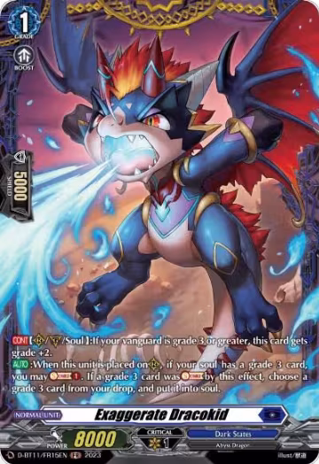 Exaggerate Dracokid (FR) (D-BT11/FR15EN), D-BT11: Clash of the Heroes — Vanguard card price