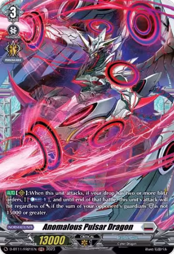 Anomalous Pulsar Dragon (FR) (D-BT11/FR21EN), D-BT11: Clash of the Heroes — Vanguard card price