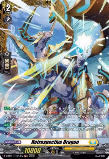Retrospective Dragon (FR) (D-BT11/FR25EN), D-BT11: Clash of the Heroes — Vanguard card price