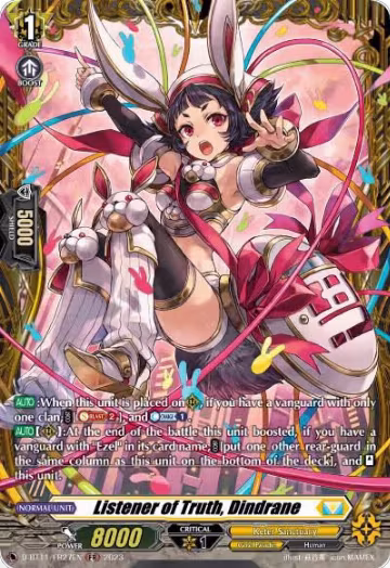 Listener of Truth, Dindrane (FR) (D-BT11/FR27EN), D-BT11: Clash of the Heroes — Vanguard card price