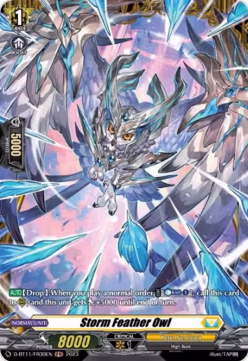 Storm Feather Owl (FR) (D-BT11/FR30EN), D-BT11: Clash of the Heroes — Vanguard card price