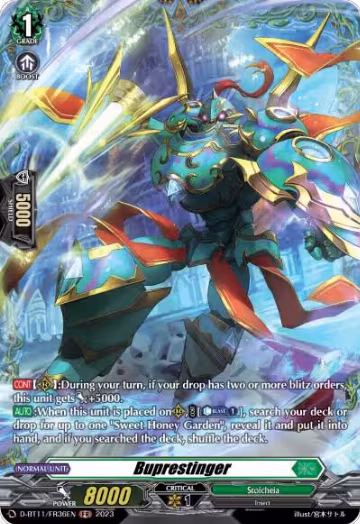 Buprestinger (FR) (D-BT11/FR36EN), D-BT11: Clash of the Heroes — Vanguard card price