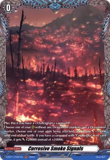 Corrosive Smoke Signals (FR) (D-BT11/FR41EN), D-BT11: Clash of the Heroes — Vanguard card price