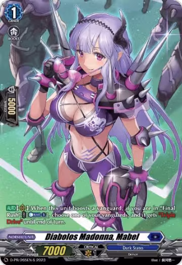 Diabolos Madonna, Mabel (Foil) (D-PR/265EN-S), D Promo Cards — Vanguard card price