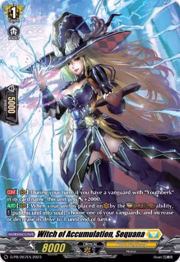 Witch of Accumulation, Sequana (D-PR/267EN), D Promo Cards — Vanguard card price