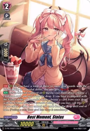 Best Moment, Stolas (D-PR/269EN), D Promo Cards — Vanguard card price