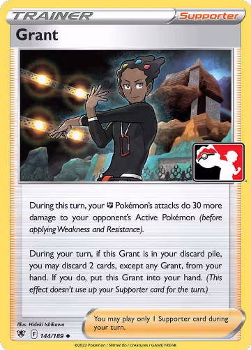 Grant - 144/189 (144/189), Prize Pack Series Cards — Pokémon card price