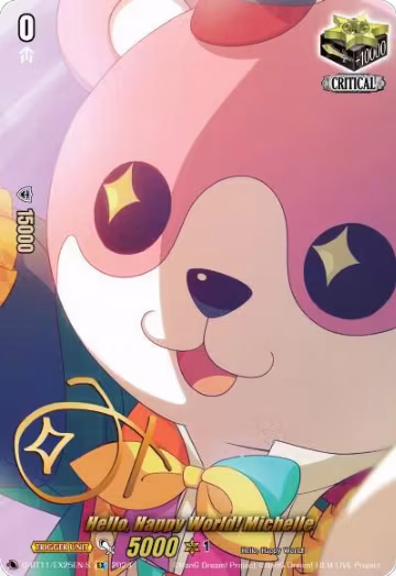 Hello, Happy World! Michelle (Signature) (D-BT11/EX25EN-S), D-BT11: Clash of the Heroes — Vanguard card price