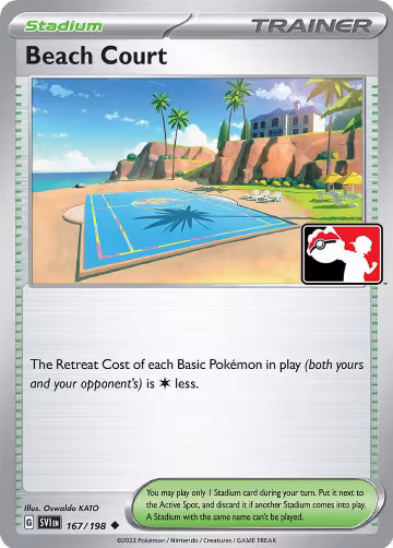 Beach Court - 167/198 (167/198), Prize Pack Series Cards — Pokémon card price