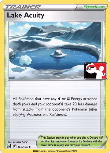 Lake Acuity - 160/196 (160/196), Prize Pack Series Cards — Pokémon card price