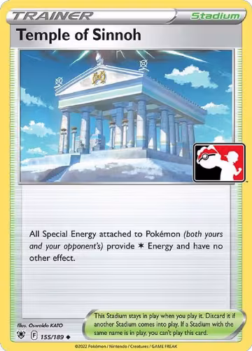 Temple of Sinnoh - 155/189 (155/189), Prize Pack Series Cards — Pokémon card price