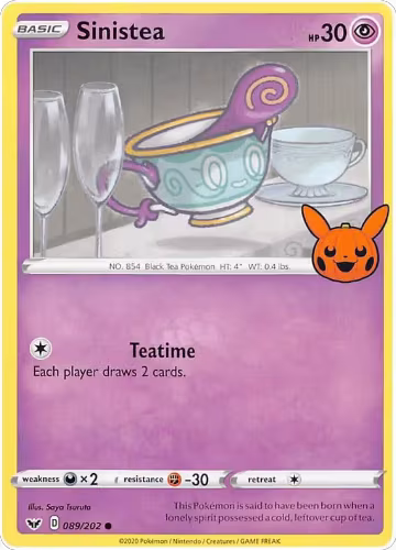 Sinistea (089/202), Trick or Trade BOOster Bundle 2023 — Pokémon card price