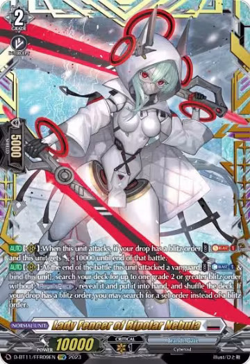Lady Fencer of Bipolar Nebula (FFR) (D-BT11/FFR09EN), D-BT11: Clash of the Heroes — Vanguard card price