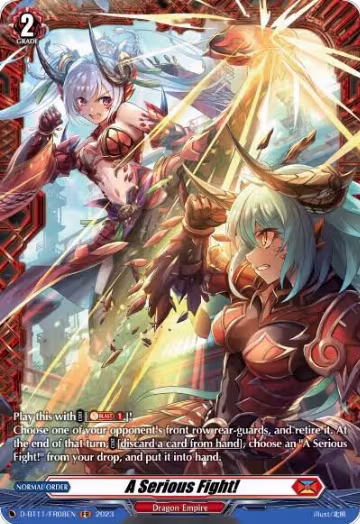 A Serious Fight! (FR) (D-BT11/FR08EN), D-BT11: Clash of the Heroes — Vanguard card price