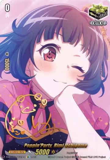 Poppin'Party, Rimi Ushigome (Signature) (D-BT11/EX03EN-S), D-BT11: Clash of the Heroes — Vanguard card price