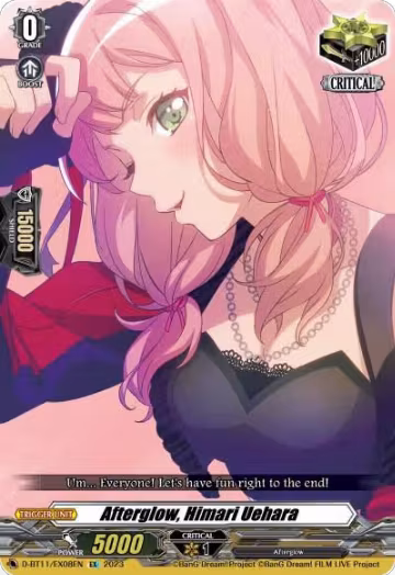 Afterglow, Himari Uehara (D-BT11/EX08EN), D-BT11: Clash of the Heroes — Vanguard card price