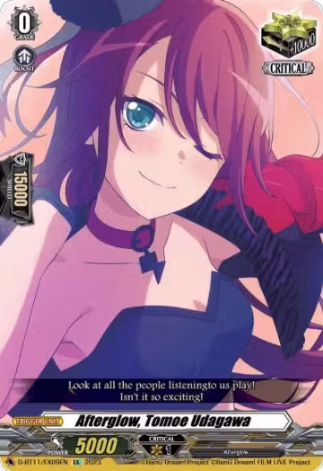 Afterglow, Tomoe Udagawa (D-BT11/EX09EN), D-BT11: Clash of the Heroes — Vanguard card price
