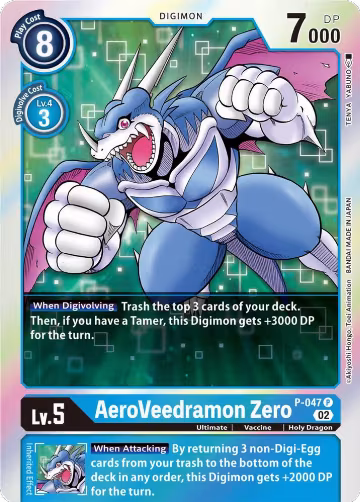 AeroVeedramon Zero (Resurgence Booster Reprint) (P-047 P), Resurgence Booster — Digimon card price