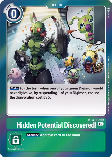 Hidden Potential Discovered! (Resurgence Booster Reprint) (BT3-103 U), Resurgence Booster — Digimon card price