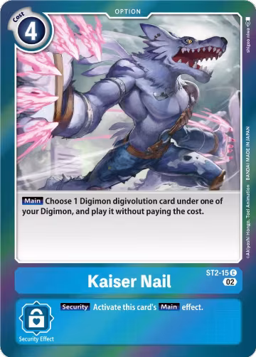 Kaiser Nail (Resurgence Booster Reprint) (ST2-15 C), Resurgence Booster — Digimon card price