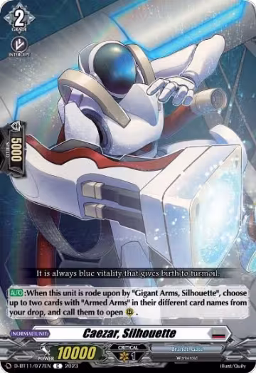 Caezar, Silhouette (D-BT11/077EN), D-BT11: Clash of the Heroes — Vanguard card price