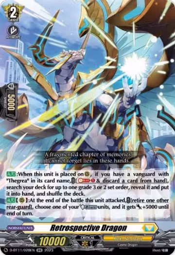 Retrospective Dragon (D-BT11/028EN), D-BT11: Clash of the Heroes — Vanguard card price