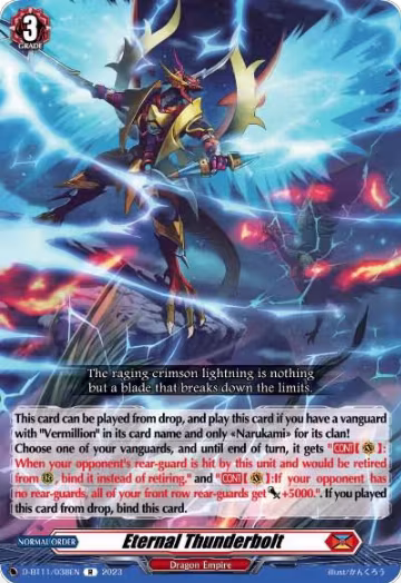 Eternal Thunderbolt (D-BT11/038EN), D-BT11: Clash of the Heroes — Vanguard card price