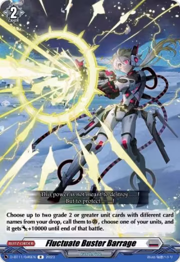 Fluctuate Buster Barrage (D-BT11/046EN), D-BT11: Clash of the Heroes — Vanguard card price