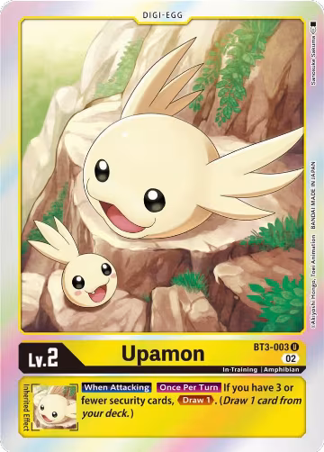 Upamon - BT3-003 (Resurgence Booster Reprint) (BT3-003 U), Resurgence Booster — Digimon card price