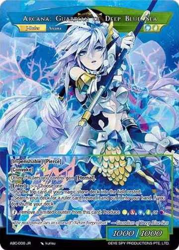 Arcana: Mermaid of Misty Wind // Arcana: Guardian of Deep Blue Sea (ABC-008 JR), Arcana Battle Colosseum — Force of Will card price