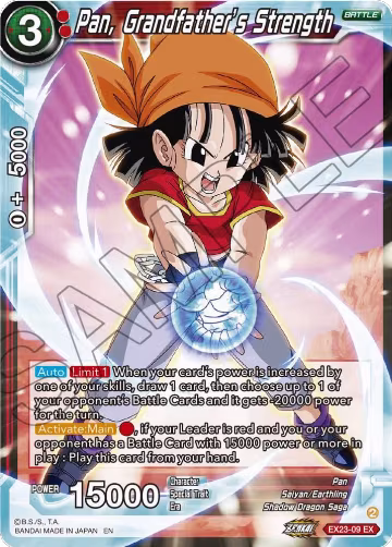 Pan, Grandfather's Strength (EX23-09), Expansion Deck Box Set 23: Premium Anniversary Box 2023 — DB Super card price