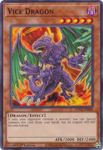 Vice Dragon (SDCK-EN009), Structure Deck: The Crimson King — Yu-Gi-Oh! card price