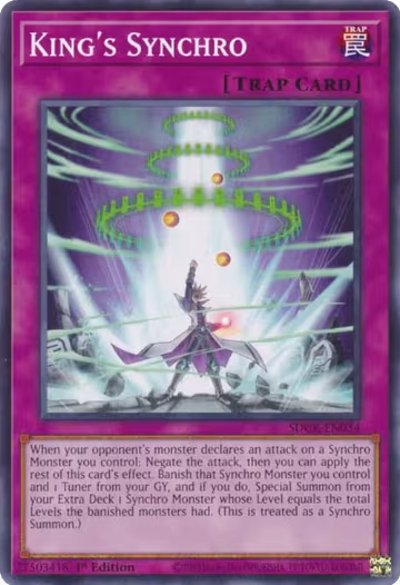 King's Synchro (SDCK-EN034), Structure Deck: The Crimson King — Yu-Gi-Oh! card price