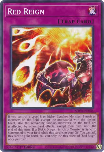 Red Reign (SDCK-EN035), Structure Deck: The Crimson King — Yu-Gi-Oh! card price