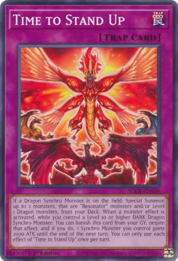 Time to Stand Up (SDCK-EN036), Structure Deck: The Crimson King — Yu-Gi-Oh! card price