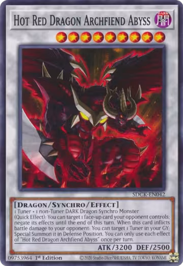 Hot Red Dragon Archfiend Abyss (SDCK-EN042), Structure Deck: The Crimson King — Yu-Gi-Oh! card price