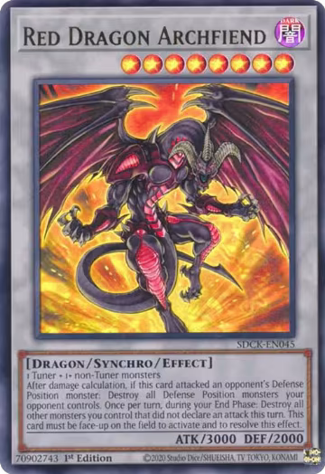 Red Dragon Archfiend (SDCK-EN045) — card price