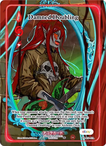 Damned Doubling (Full Art) (TI-072-FA), Trials of Ikithia [eBay 1st Edition] — Akora card price