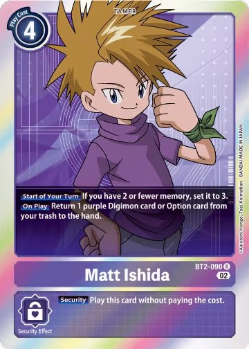 Matt Ishida - BT2-090 (Resurgence Booster Reprint) (BT2-090 R), Resurgence Booster — Digimon card price