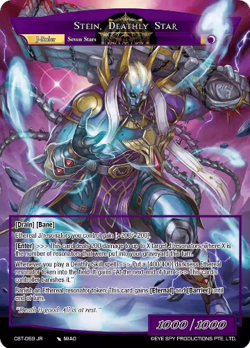 Lifezapper, Star Statue // Stein, Deathly Star (CST-059 JR), Clash of the Star Trees — Force of Will card price