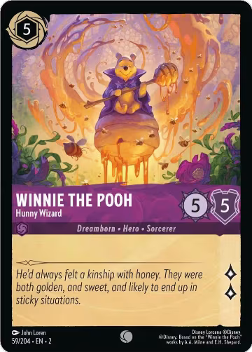 Winnie the Pooh - Hunny Wizard (59/204), Rise of the Floodborn — Lorcana card price