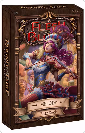 Round the Table Blitz Deck - Melody, Round the Table: TCCxLSS — Flesh & Blood sealed product price