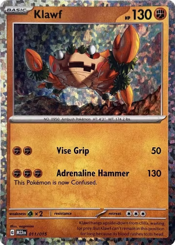 Klawf (011/015), McDonald's Promos 2023 — Pokémon card price