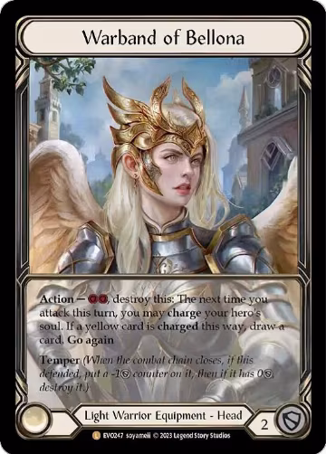 Warband of Bellona (Extended Art) (EVO247) — card price
