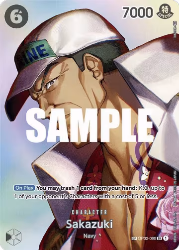Sakazuki (SP) (OP02-099), Kingdoms of Intrigue — One Piece card price