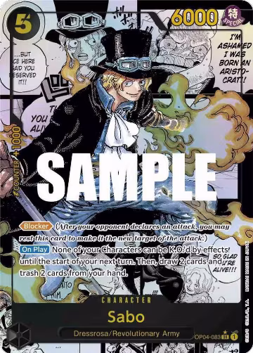 Sabo (Alternate Art) (Manga) (OP04-083) — card price
