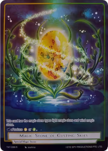 Magic Stone of Gusting Skies (Reprint) (TAT-096), Clash of the Star Trees — Force of Will card price