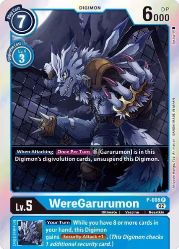 WereGarurumon - P-008 (Resurgence Booster Reprint) (P-008 P), Resurgence Booster — Digimon card price